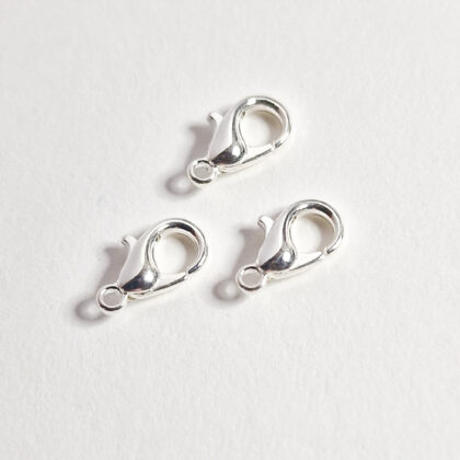 Låser, sølvfarget, 10mm, 5pk