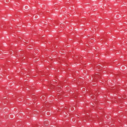 Seed beads, rød,  3mm