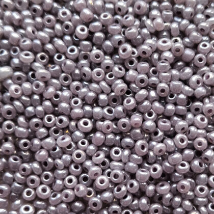 Seed beads, grå,  3mm